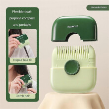 (green) Hair Trimmer And Comb Two In One Children's Hair Trimmer Special Hair Trimmer For Split Ends And Thinning Home Hair Clipper