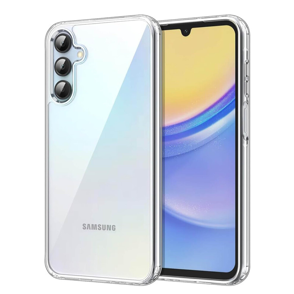 Clear Case For Samsung Galaxy A15 5G, Shockproof Slim NonâYellowing Crystal Cover With Raised Lens Guard 9771547583592