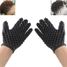 Hair Sponge Brush Hair Sponge Gloves,Curls Coil Magic Tool,New Double Side Two in One Magic Twist Hair Sponge Afro