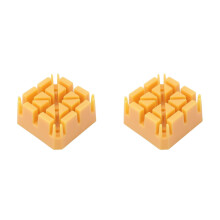OUNONA Plastic Watch Band Holder Block Tool 2pcs Yellow