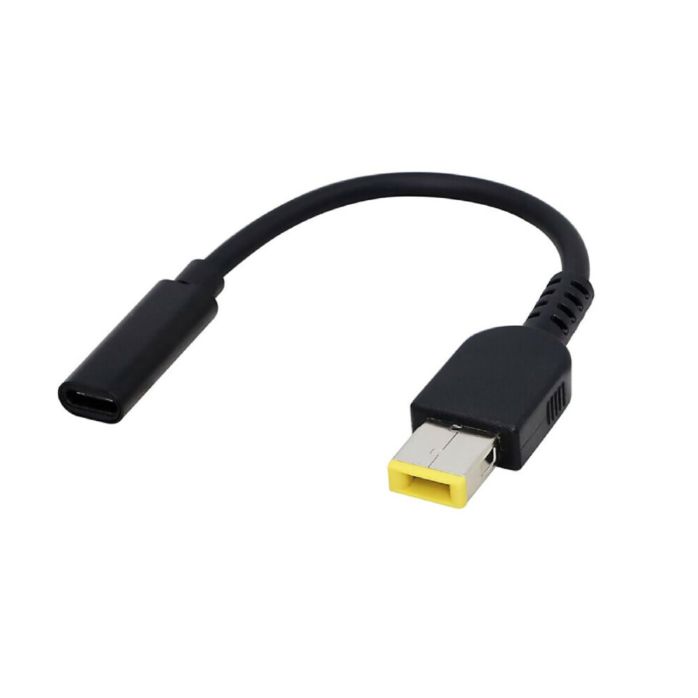 Pd 65W Usb Type C To Square Tip Charging Cable For Thinkpad Adapter Lightweight Power Cord For Travel 9479868150379