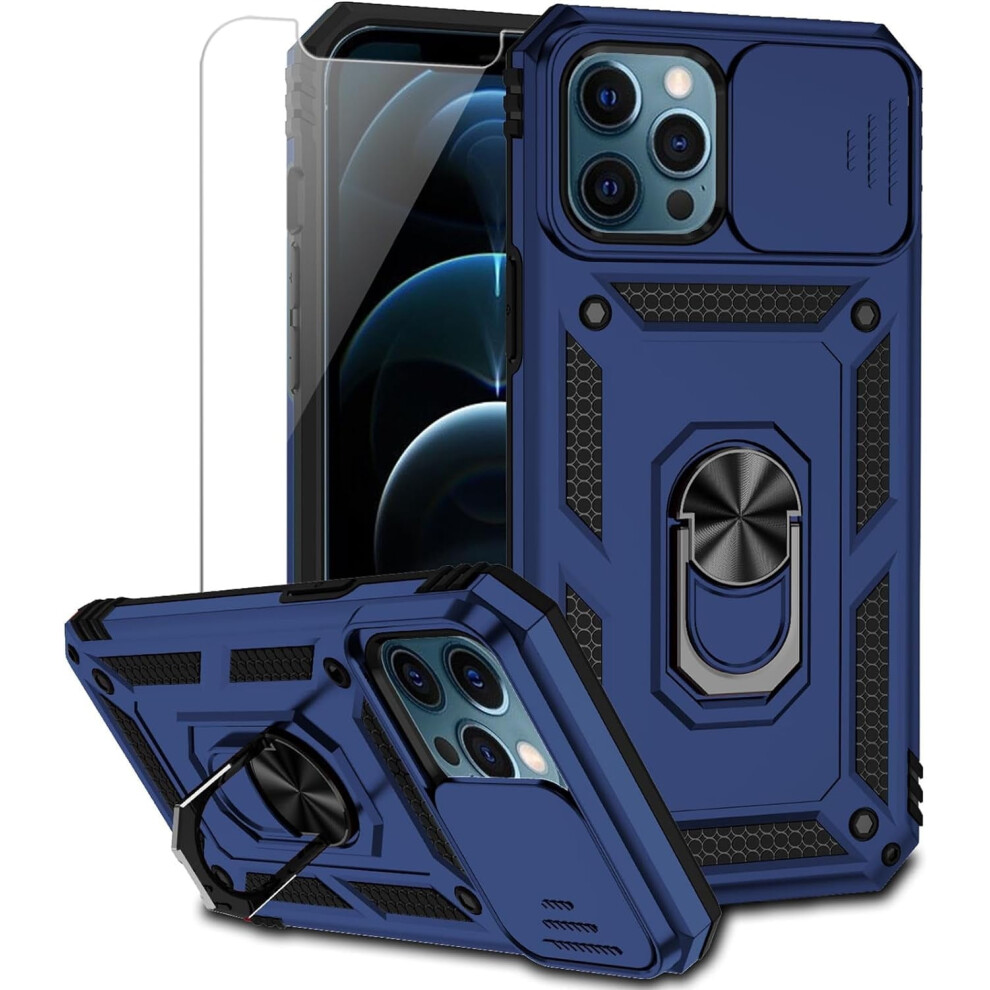 Compatible With Iphone 16E / Se 2025 Case Â Military-Grade Shockproof Cover With Finger Ring & Kickstand 9365509208335