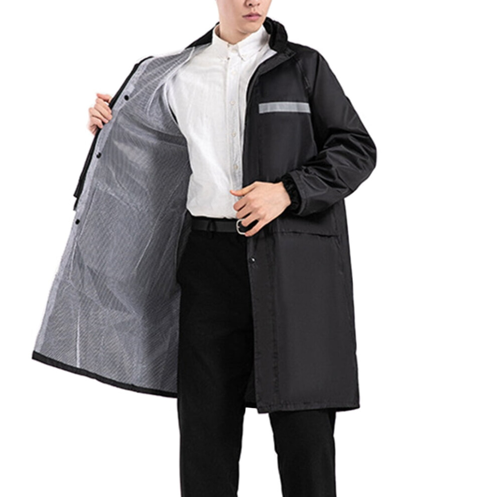 High Visibility Safety Concealed Hooded Long Length Waterproof Rain Jacket Construction Work Rain Coat Workwears Jacket 9479868498938
