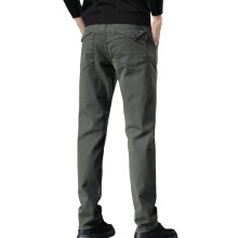 Baggy Jeans til mænd – Elastiske, løstsiddende, lige ben, blå, stræktalje, kompatibel med bootcut