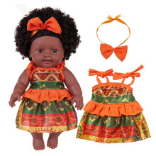 Fashion African Doll Simulation Black Doll Life Like Reborns that Looks Real
