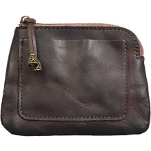 1PCS Mini Coin Purse for Women Zipper Leather Coin Purse Leather Change Purse Coin Purse for Coins and Various Cards Leather Coin Pouch (Yellow)