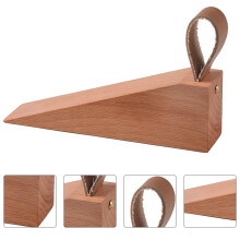 Solid Wood Door Stopper Classic Wedge Style