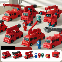 Modulares, verwandelbares Spielzeugset mit Aufbewahrungsbox, magnetischen Autos und Lastwagen