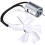 Hélice de reposição branca de 6 polegadas para ventilador de exaustão de RV com motor de eixo D de 12V, compatível com Heng's, Elixir, Ventline 1