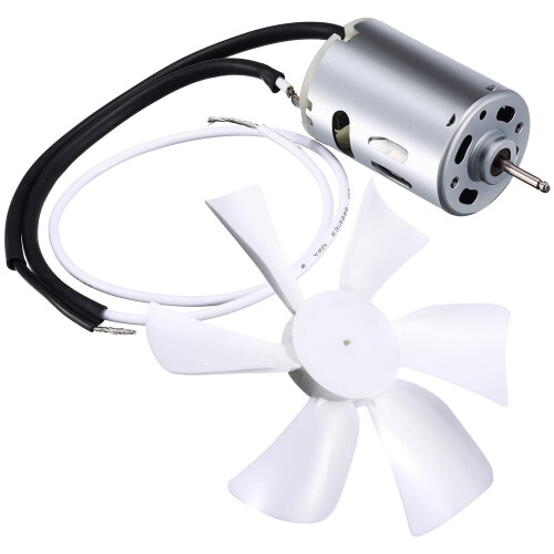 Hélice de reposição branca de 6 polegadas para ventilador de exaustão de RV com motor de eixo D de 12V, compatível com Heng's, Elixir, Ventline