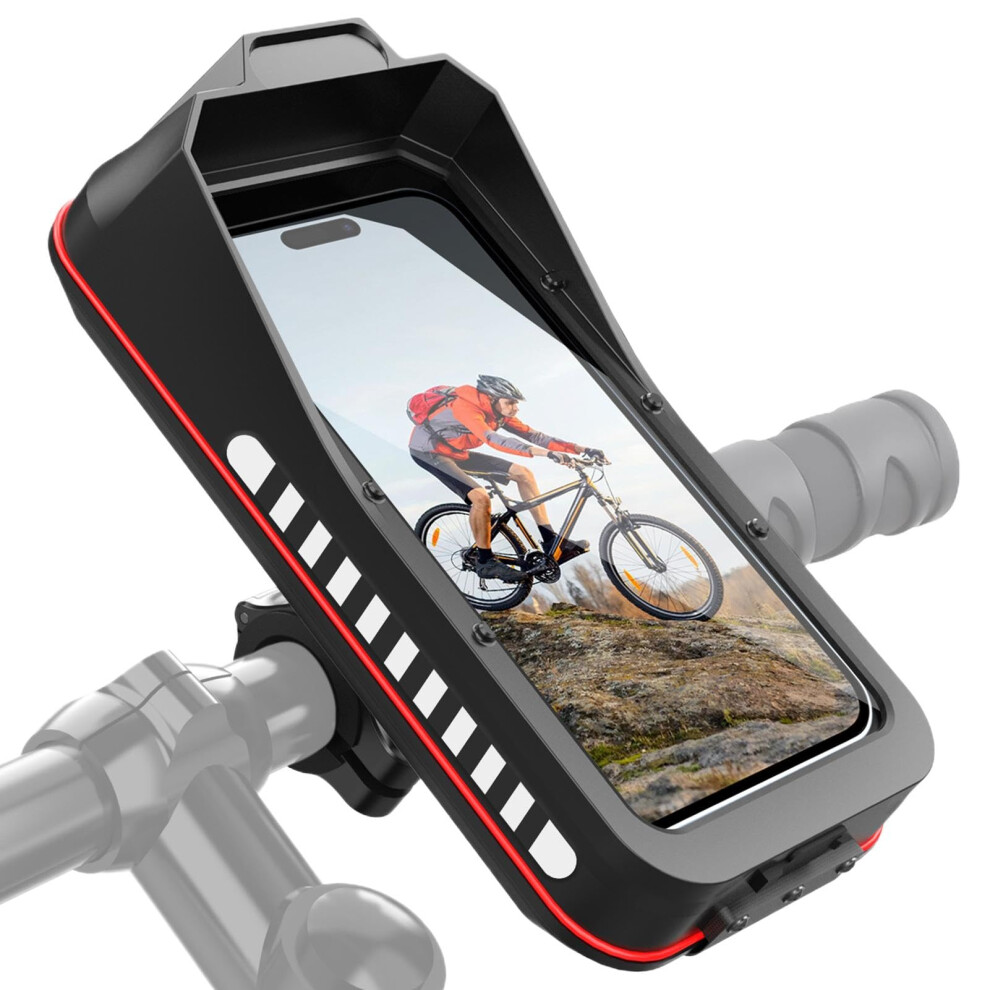 Waterproof Motorcycle Phone Mount With 360 Adjustable Rotation And Secure Antislip Grip For Gps Navigation 9092120208221