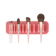 Soft Silicone Cosmetic Brush Storage Rack Wall-Mounted Makeup Brush Drying Rack Makeup Brushes Holder