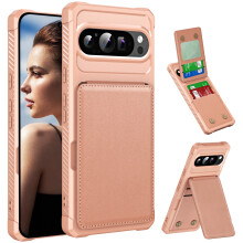 CCSmall Wallet Case for Google Pixel 9 Pro, Luxury Folio Leather & TPU Bumper with Card Holder – Compatible with Pixel 9/9 Pro