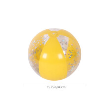 Pack of 2 Glitter Beach Ball Inflatable Beach Balls Gold Confetti Pool Balls for Swimming Pool for Adults Summer Birthday Party Favors