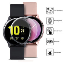 LNKOO 3 Pack Screen Protector Compatible with Samsung Galaxy Watch Active 2 40mm Smart Watch Flexible Film,Max Coverage, HD Transprent, Case Friendly