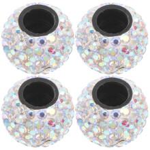 Crystal Tire Valve Caps Universal Fit 4 Pcs