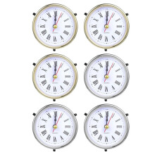 6 Piezas de Reloj para Molde de Resina, Pieza de Reloj con Números Romanos para Molde de Fundición de Resina Epoxi.