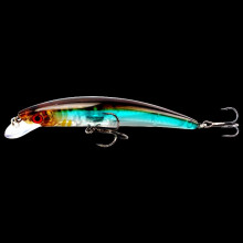 2PC Fishing Lures Jigs realistic silhouette 12cm 14g with Rattle Beads Fake Fish Bait Simulation Minnow Lure Floating Fishing Gear