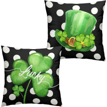 Housses de coussin d'extérieur pour la Saint-Valentin, 45 x 45 cm, lot de 2
