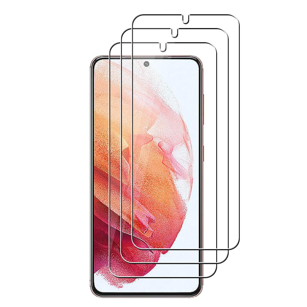Screen Protector 3 Pack For Samsung Galaxy S21, 9H Hardness Tempered Glass, Hd Clear, Scratch Resistant 9092120210095