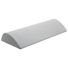 Half Moon Knee Pillow – Memory Foam Leg Elevation & Foot Rest, 15.7x7.1x2 in, Silver Gray