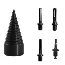 High Carbon Steel Log Splitter Drill Bit Set – Compatible with XXX, for Fast Firewood Cutting, Wood Splitting, Home/Camping/Farm Use
