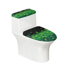 St. Patrick's Day Bathroom Toilet Lid Cover Soft Toilet Seat Lid Cover Set & 2 Pack Fits All Toilet Shapes Universal