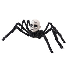 HauiWeiLyai Clearacne Halloween Doll Face Haunted Induction Light-up Voice-activated Scary Walking Toy Ornament