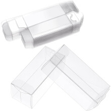 30pcs Transparent PVC Gift Boxes 4x4x10cm for Candy, Cookies, Cake, Chocolate – Compatible with Wedding & Party Favors