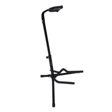 Justerbart gitarrstativ (25"-30") med sammetsgummistoppning för elgitarrer, akustiska gitarrer och basgitarrer