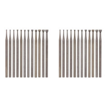 24-Teiliges Rundfräser-Set, 3/32-Zoll-Schaft, Drahtrundfräser, Schmuckschnitzfräser (0,8-3,0 mm)