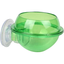 Suction Cup Reptile Feeder Feeding Dish Bowl Tray for Snake Tortoise Gecko Vivarium Reptile Food FeederGreen1pcs