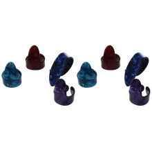 6 Finger Picks + 1 Thumb Pick Plectrums Guitar Plastic