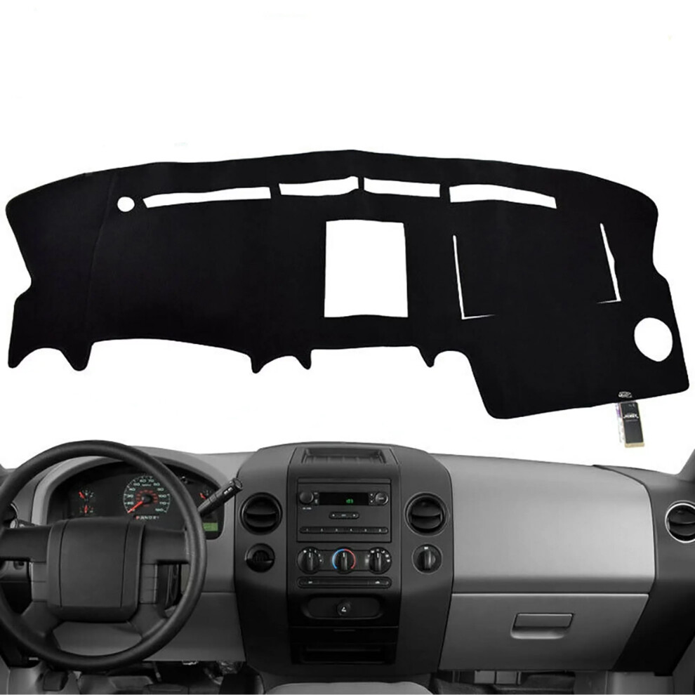 Car Dashboard Cover For Ford F150 F-150 2004 2005 2006 2007 2008 Dashmat Dash Cover Mat Carpet Black 9028731977263