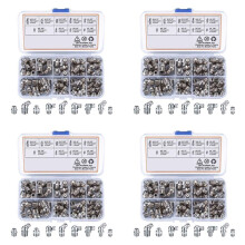 240-Delige Metrische Vetnippelset, M6 M8 M10 45 90 Graden Hydraulisch Vetzerkassortiment voor Mechanisch Schuin Vet