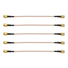 10PCS SMA Male to SMA Male Plug Jack RF Connector Pigtail Extension Cable RG316 Coax Jumper Cable 15cm