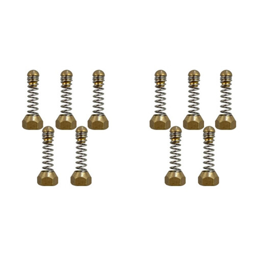 10Pcs 1/8 Internal Thread Pressure Washer Pipe Nozzles,Sewer Drain Pipe Spring Ejectors