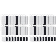 72 Paquets D'Électrodes de 2 Tailles pour Unité TENS, Électrodes TENS en Queue de Cochon Réutilisables et Sans Latex (Connecteur 2 mm)