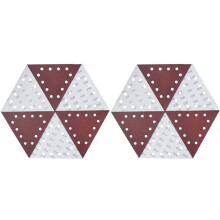 60 Piezas de Papel de Lija Triangular de Hebilla de 11-1/4 Pulgadas para Lijadora de Paneles de Yeso - 10 Piezas Cada 60 80 100 120 150 240 Papel de