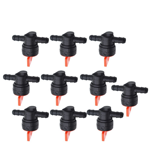 10x1/4" Gerade Inline-Benzinabsperrventile für Motorräder / Benzinhahn