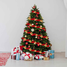 Christmas Decorations,Christmas Ribbon 6.3Cm Wide Ribbon Christmas Tree Decoration Ribbon Christmas Decoration