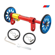 (Red Rod Blue Wheel) KINCJON Ultralight Rear Load Rack Rod Aluminum Alloy Extension Telescopic Bar New Hot