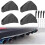 Car Rear Bumper Spoiler,  Diffuser Fins Universal Shark Fin Diffuser,Rear Bumper Lip Diffuser Universal Auto Accessory Car Diffuser SpoilerBlack4Pcs 1