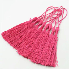 10/100X Fringe Simple Trims Craft Sewing Curtain Accessory Tool Tassel Pendant-rose red-100pcs