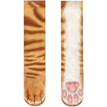 Chaussettes 3D à motifs de pattes d'animaux pour adultes et adolescents – Chaussettes fantaisie amusantes, petit cadeau de Noël, cadeau original