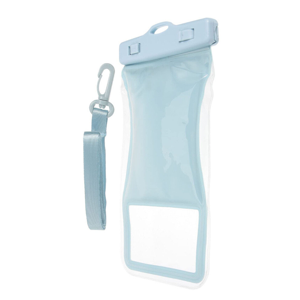 Waterproof Phone Pouch With Secure Seal And Full Touchscreen Access For Swimming Beach Travel Sky Blue 9092120201208
