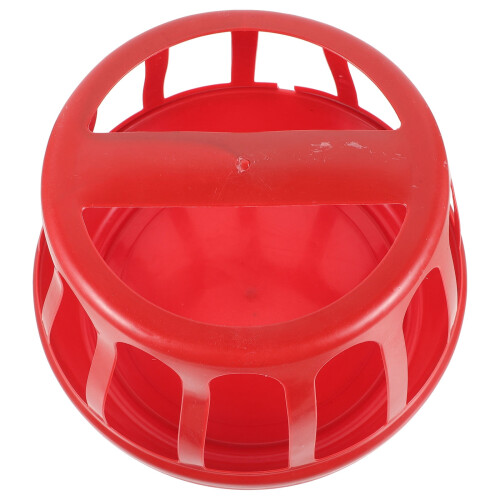 1Pack Plastic Rectangular Chicken Feeder for Poultry Food Feeding Container Outdoor Use 11.0X11.0X8.2In