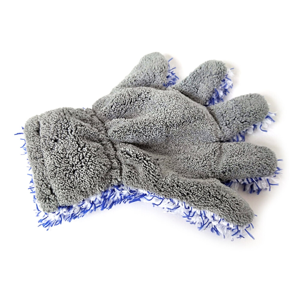 Double Sided Car Washing Mitts Dusting Microfiber Gloves Cleaning Rag Durable 9479868411647