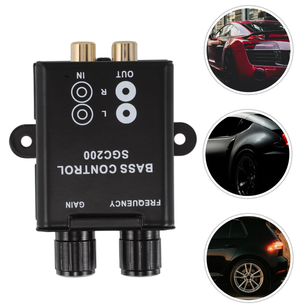 Amplifier Gain Control Knob Universal Bass Knob For Car Audio With Rca Audio Adapter And Inline Volume Control For Subwoofer Amplifiers 9479868411777