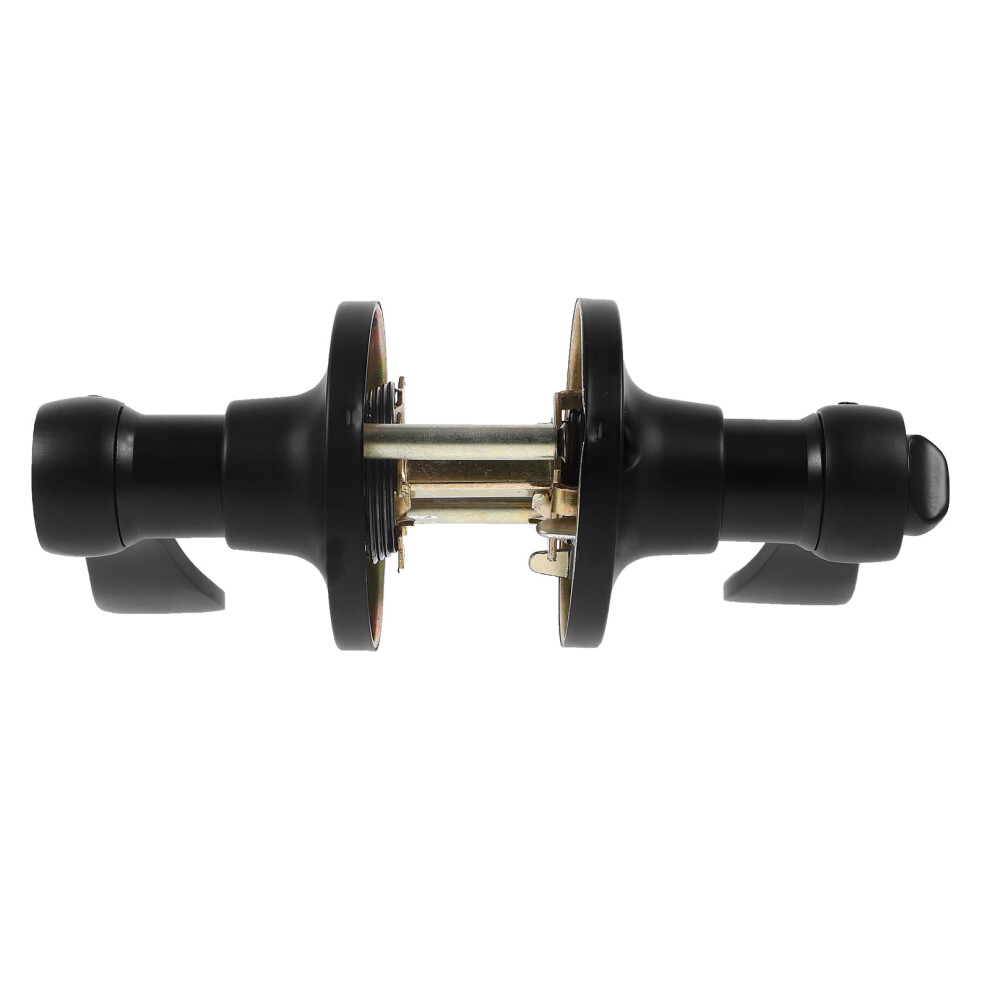 Black Door Knob With Lock For Bedroom And Bathroom Secure Door Handle With Smooth Operation 9028731752990